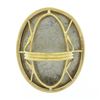 Image 7 : Vintage 14k Gold Large Oval Bezel Metal Cameo Man Woman Twisted Wire Frame Ring