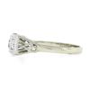 Image 6 : Antique Edwardian Platinum & 14K Gold 0.35 ctw Diamond Filigree 3 Stone Band Rin