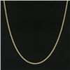 Image 4 : Unisex 14K Yellow Gold 20.5" Long 3mm Polished Solid Rope Chain Necklace 17.03g
