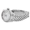 Image 4 : Rolex Ladies Stainless Steel Quickset Sapphire Silver Diamond Datejust Hidden Cl