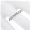 Image 3 : 14k White Gold 0.17 ctw Round Diamond Square & Marquise Milgrain Frames Band Rin