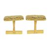 Image 3 : Vintage Tiffany & Co. Mens 18k Two Tone Gold Woven Textured Platter Cuff Links