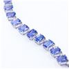 Image 2 : 124.99 ctw Tanzanite and 5.76 ctw Diamond Platinum Ring
