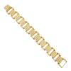 Image 6 : Vintage Retro 14K Yellow Gold 7.25" 20mm Wide Fluted & Grooved Link Bracelet