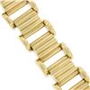 Image 7 : Vintage Retro 14K Yellow Gold 7.25" 20mm Wide Fluted & Grooved Link Bracelet