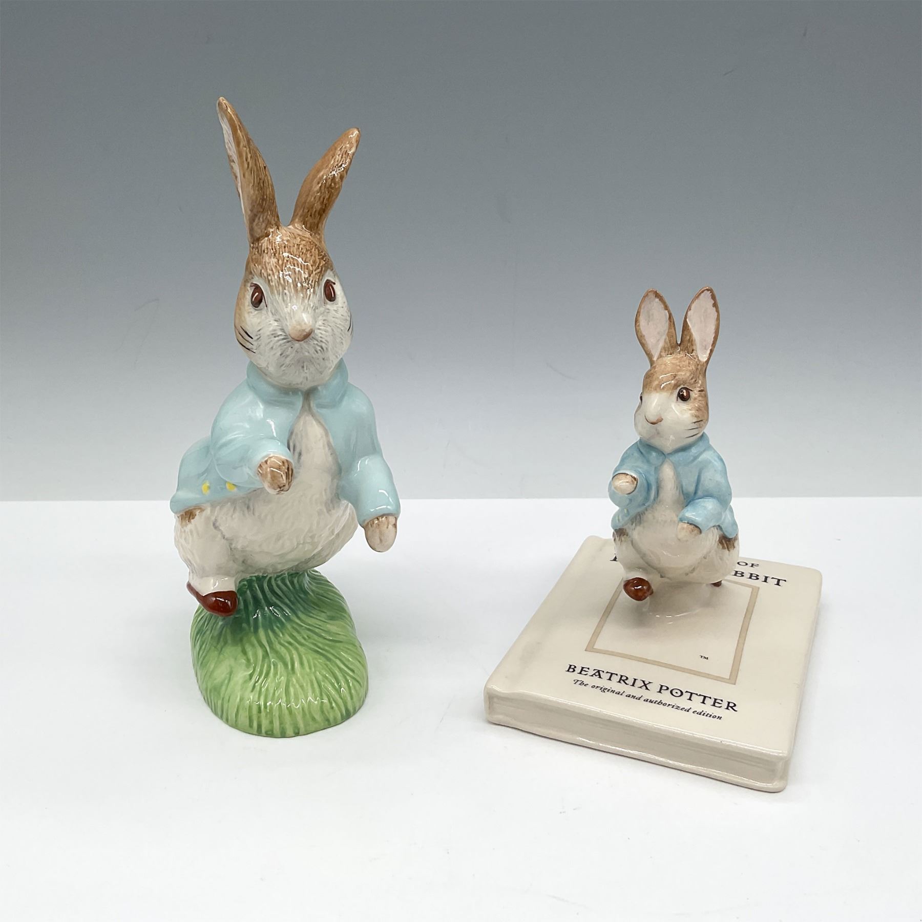 2pc Beswick Porcelain Figurines, Beatrix Potter Peter Rabbit
