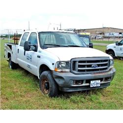 2002 FORD F-250 VIN# 1FTNW21L22EB22633