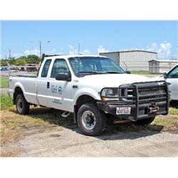 2002 FORD F250 4X4 EXT.CAB VIN#1FTNX21LX2EC58246