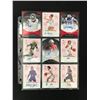 Image 1 : LOT OF 9 AUTOGRAPHED LEAF SPORTS CARDS
