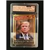Image 1 : 23 KT GOLD DONALD TRUMP POTUS TRADING CARD (GRADED 10)