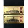 Image 2 : 23 KT GOLD LEAF TRUMP BILLS