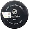 Image 2 : Macklin Celebrini Autographed Official San Jose Sharks Logo Hockey Game Puck FANATICS