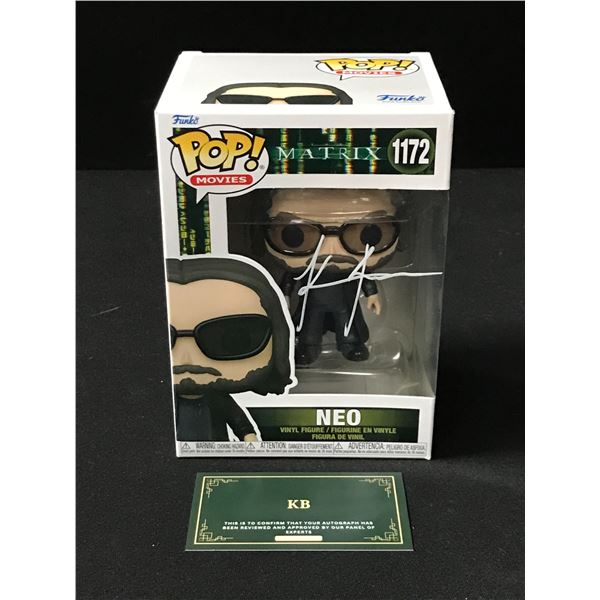 KEANU REEVES SIGNED "NEO" FROM THE MATRIX FUNKO POP! (KB AUTHENTICS COA)