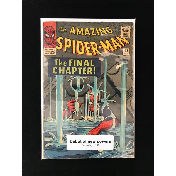 MARVEL COMICS NO.33 THE AMAZING SPIDERMAN