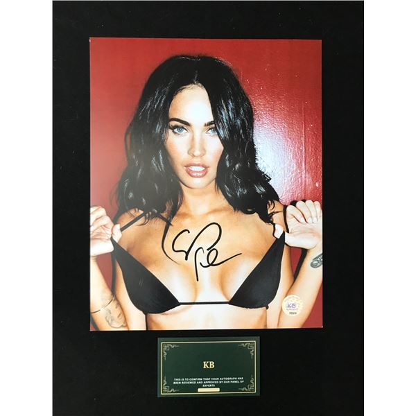MEGAN FOX SIGNED 8X10 PHOTO (KB AUTHENTICS COA)