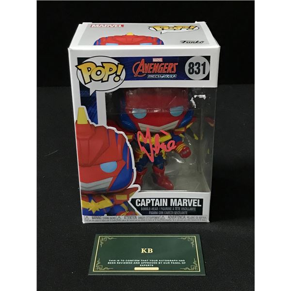 BRIE LARSON SIGNED "CAPTAIN MARVEL" FUNKO POP! (KB AUTHENTICS COA)