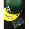Image 2 : REGGIE JACKSON SIGNED OAKLAND ATHLETICS BASEBALL HAT (KB COA)