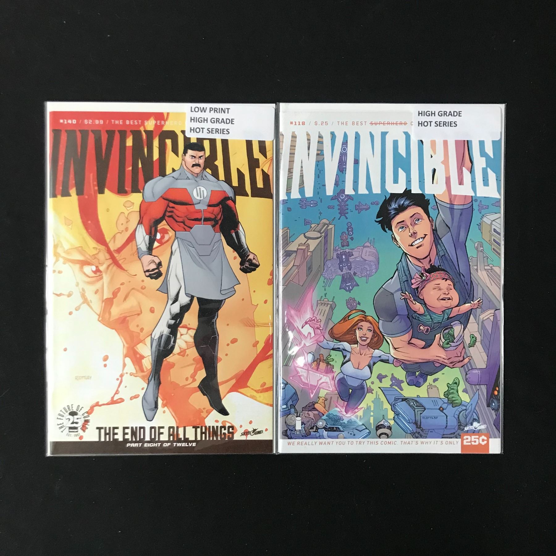 Invincible Comic 145 LOT OF 2 INVINCIBLE COMICS (IMAGE COMICS)