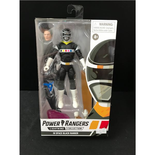 POWER RANGERS LIGHTNING COLLECTION 6' FIGURE IN SPACE BLACK RANGER