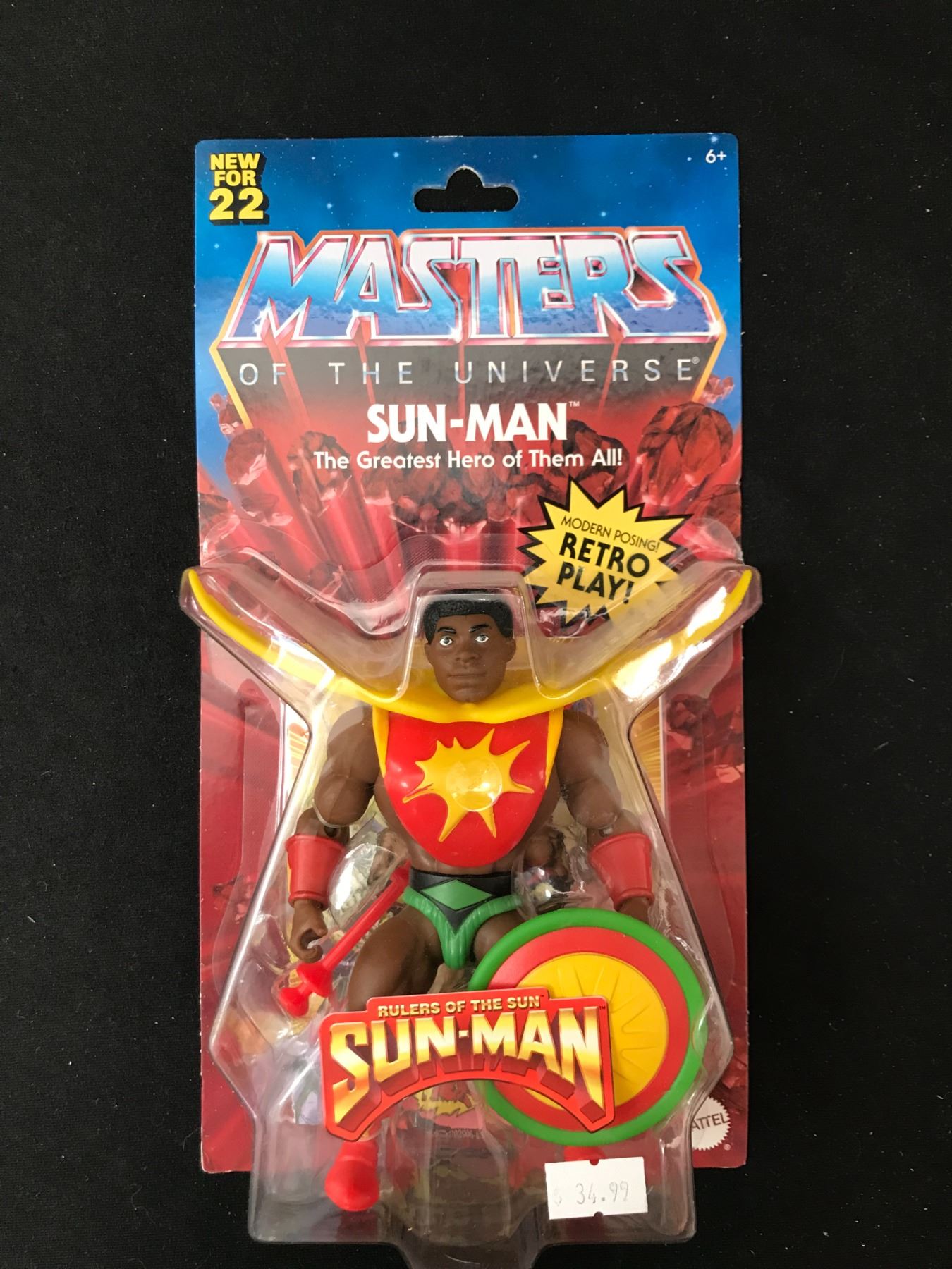 MASTERS OF THE UNIVERSE SUN-MAN ACTION FIGURE