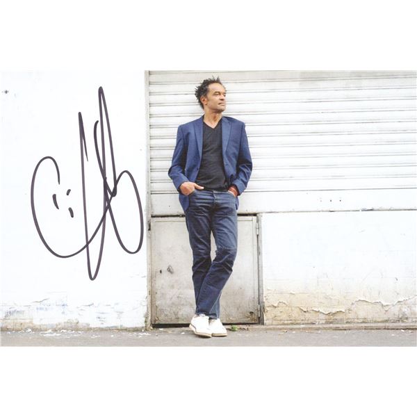 Tennis star Yannick Noah signed postcard