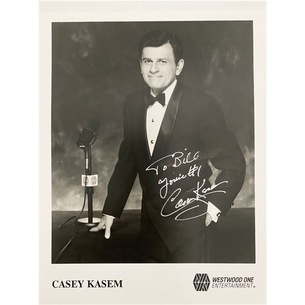 DJ Casey Kasem signed photo