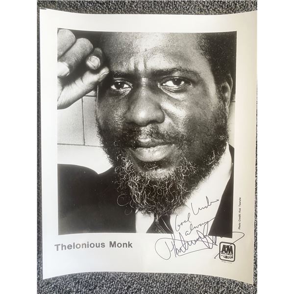Thelonius Monk signed photo