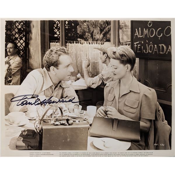 Casablanca Paul Henreid signed movie photo