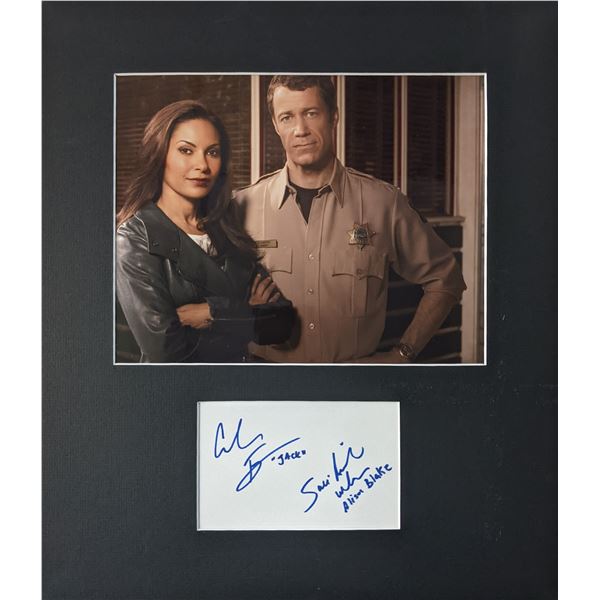 Eureka Salli Richardson-Whitfield and Colin Ferguson original signatures in custom matte