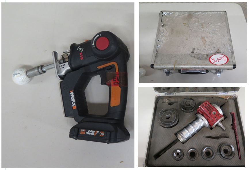 Maxis Tools Worx WX550L Power Share Axis Reciprocating & Jig Saw & Maxis MP01 Punch ...