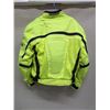 Image 2 : Size L Olympia Moto Sports Mesh Tech Yellow Safety Jacket
