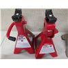 Image 8 : Qty 2 Floor Jacks & 4 Jack Stands, Misc Brands & Sizes