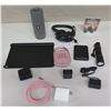Image 1 : Multiple JBL Speakers, Flashlight, Headphones, Cords, etc