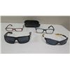 Image 1 : Qty 4 Pair Sun & Reading Glasses, Misc Designers & 1 Case