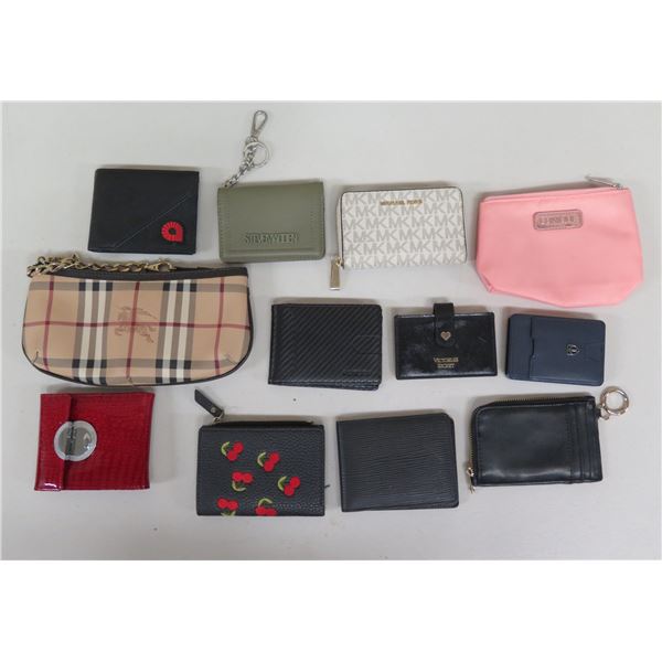 Qty 12 Wallets, Change Purses, Misc Sizes & Designers