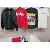 Image 1 : Misc Clothing:  Donut & Other T-Shirts, Jackets,  Misc Sizes & Designers