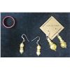 Image 1 : Qty 2 Pair Costume Dangle Bead Earrings & Red Metal Ring