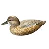 Image 2 : 1981 Hand Carved & Painted Wooden Duck Decoy L.T. Ward Maker Signed On Bottom