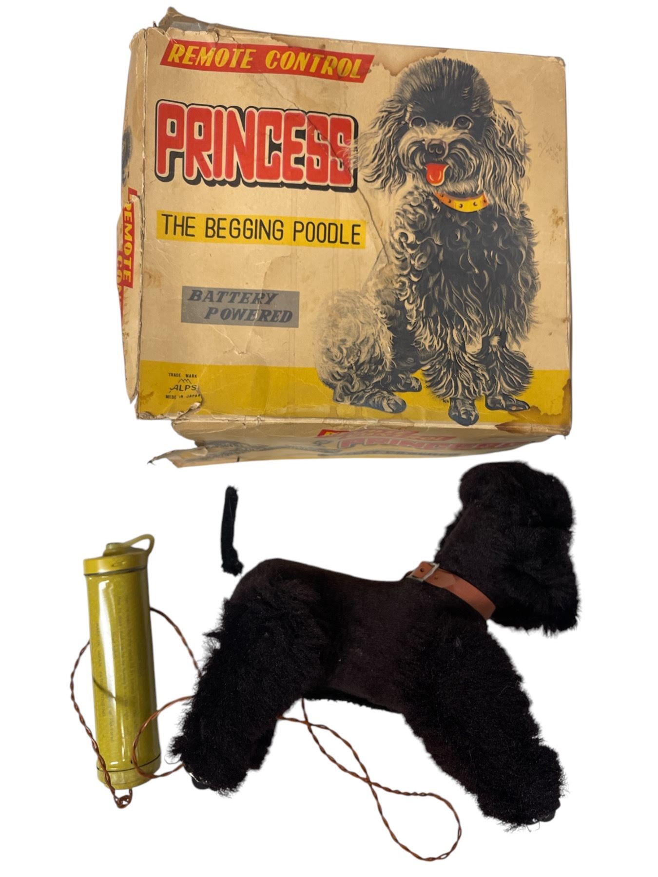 Vintage Alps Princess The Begging Poodle Remote Control Battery ...