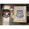 Image 2 : Vintage Metal Travelling Case With Contents: Royal Canadian Air Cadets Patches, Royal Route 1939 Boo