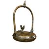 Image 2 : Vintage Hanging Cast Metal Chicken Oil Lamp
