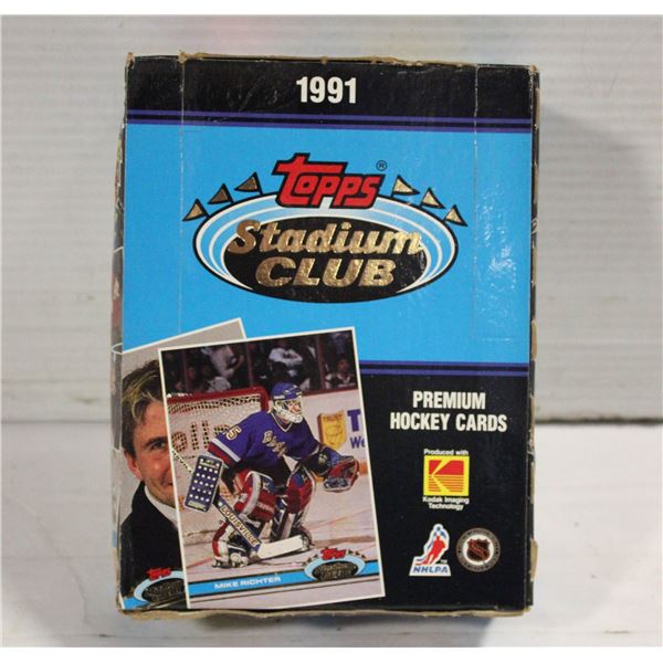 1991 TOPS STADIUM CLUB PREMIUM HOCKEY CARDS SEALED