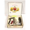 Image 1 : VINTAGE LOT OF POCKET KNIVES IN CIGAR BOX