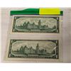 Image 2 : TWO CENTENIAL DOLLAR BILLS: 1867/1967 & SERIAL #