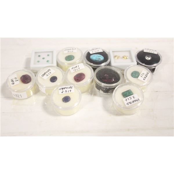 LARGE LOT MIX CUTS GENUINE GEMSTONES
