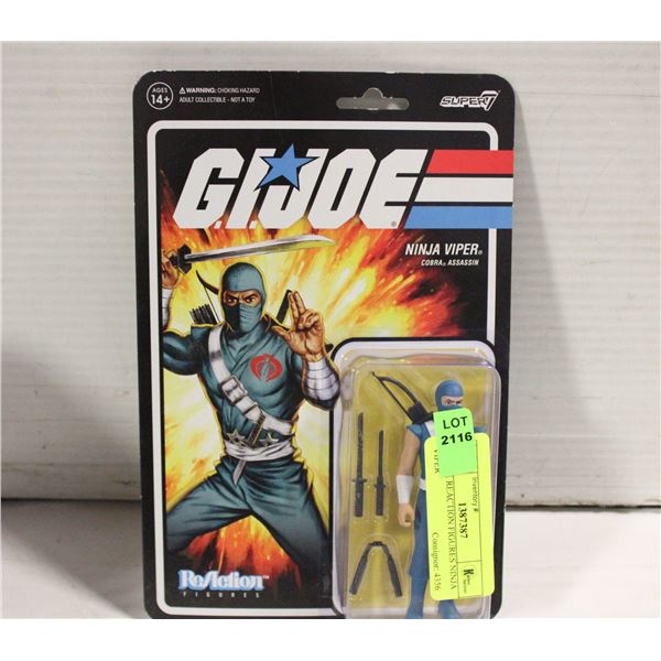 G.I. JOE REACTION FIGURES NINJA VIPER