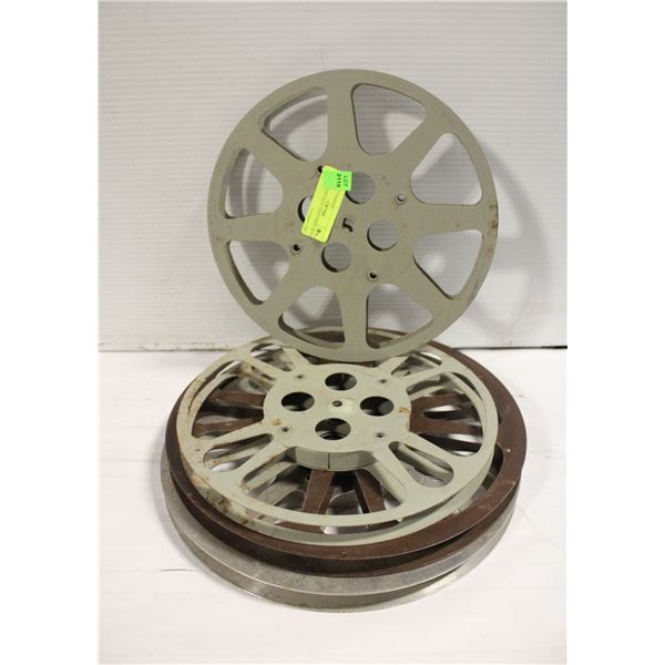 EMPTY VINTAGE VIDEO REEL ROLLS