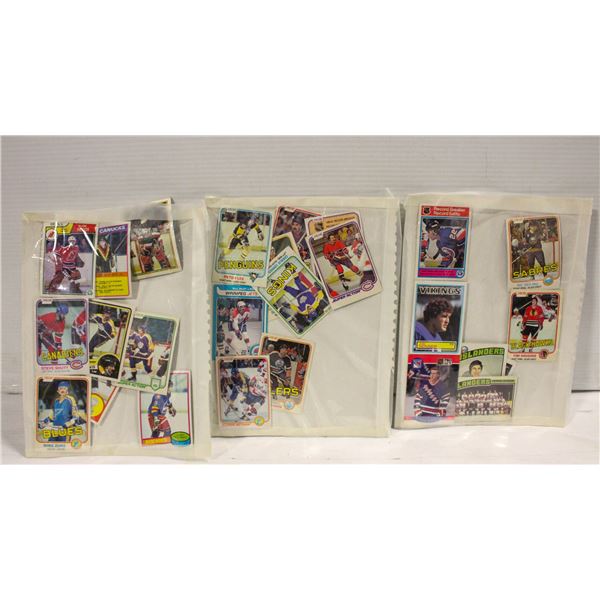 LOT OF VINTAGE 1970-80 TH HOCKEY CARDS