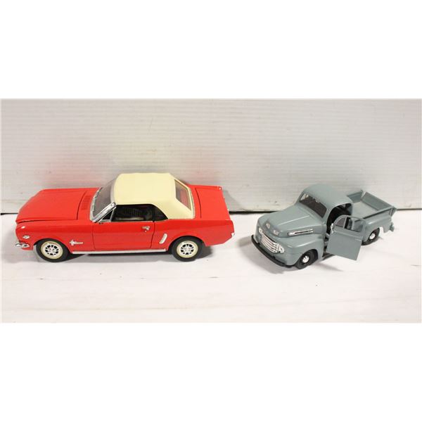 1964 FORD MUSTANG 1/16 SCALE + 1948 FORD PICK-UP