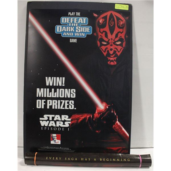 2 STAR WARS THE FORCE AWAKENS POSTERS